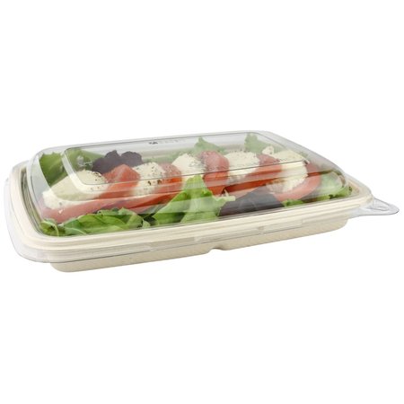 ABENA Lids, To-Go Containers, Fits Abena Eco Products #133211 & #133212 Rectangular Trays 133213